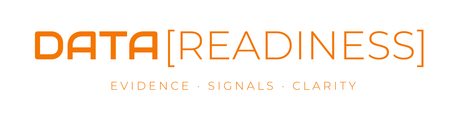Data Readiness brand logo with slogan